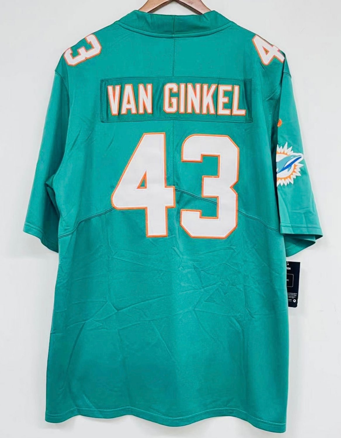 Andrew Van Ginkel Miami Dolphins Football Jersey