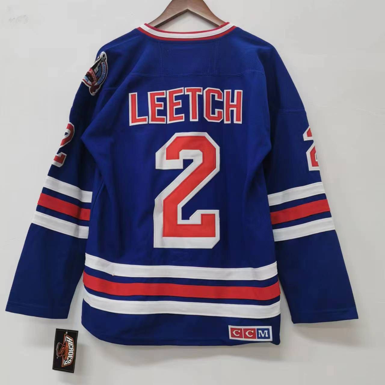 Brian Leetch New York Rangers Official Hockey Jersey 1994 Stanley Cup Patch