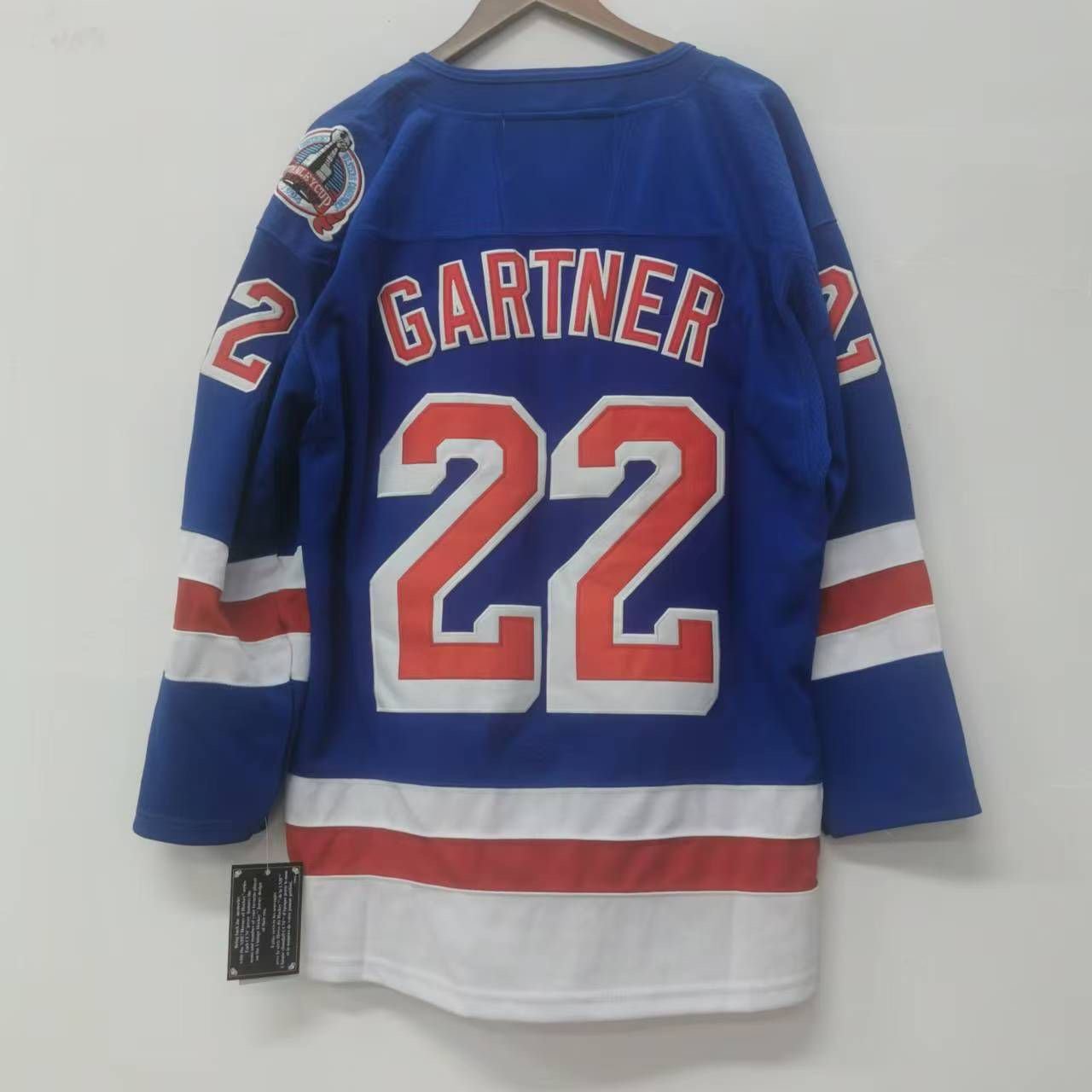 Mike Gartner New York Rangers Official Hockey Jersey CCM 94 SC patch