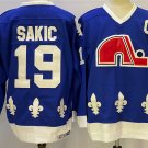 Joe Sakic Quebec Nordiques Official Hockey Jersey CCM blue