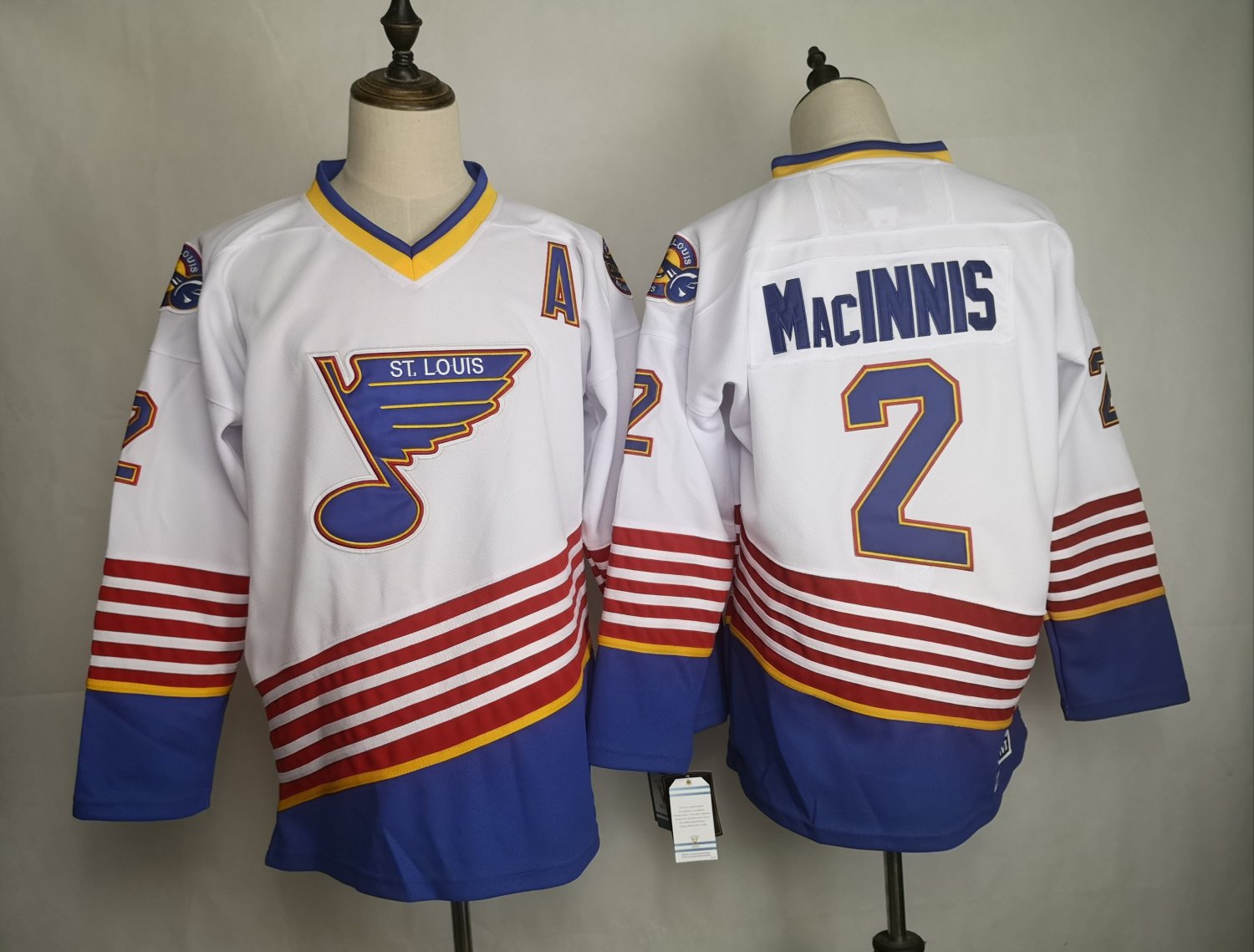 Al MacInnis St. Louis Blues Official Hockey CCM Jersey white