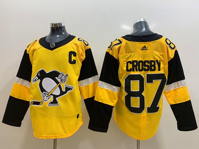 Sidney Crosby Pittsburgh Penguins Official Hockey Jersey yellow