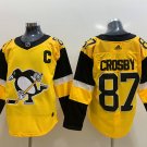 Sidney Crosby Pittsburgh Penguins Official Hockey Jersey yellow