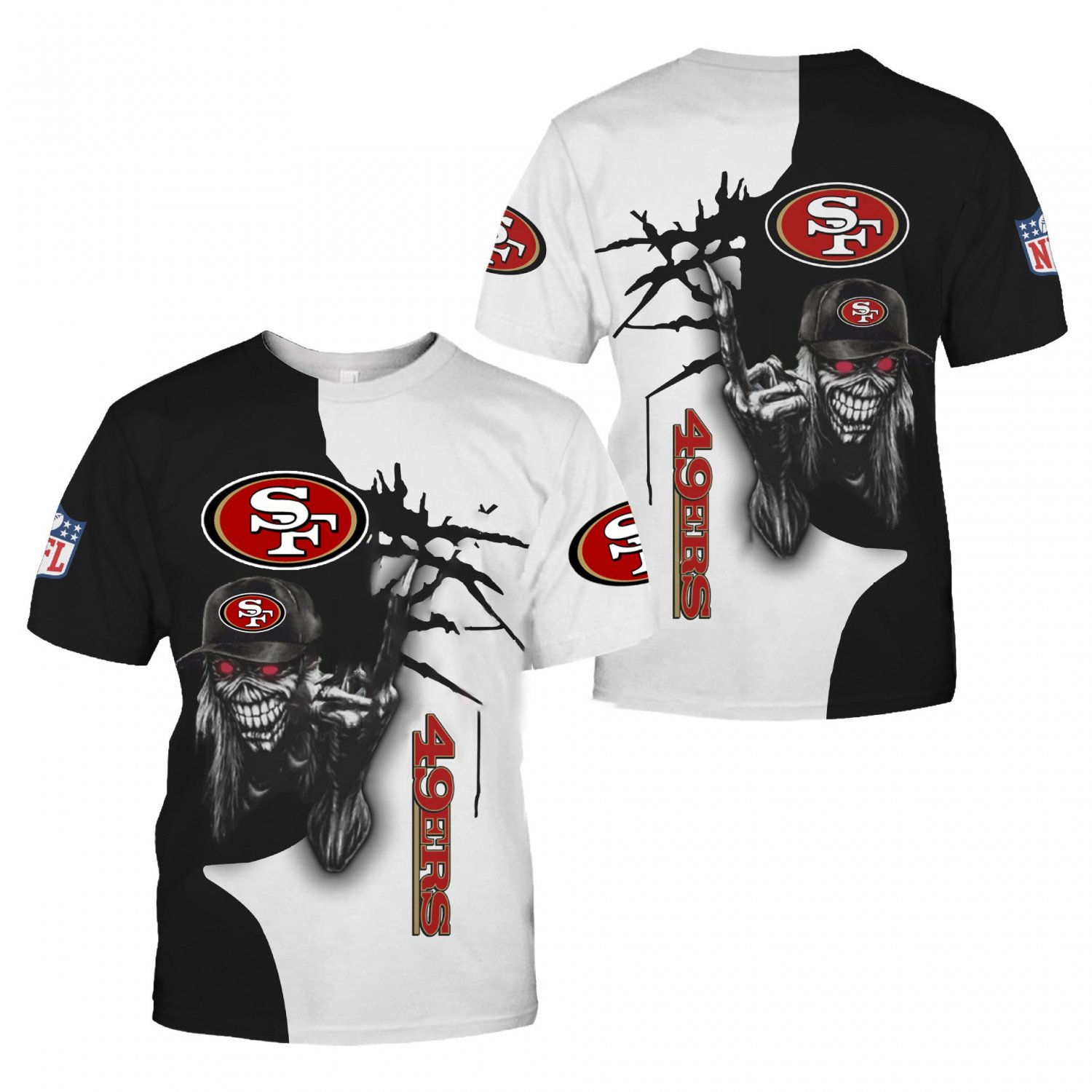 San Francisco 49ers skeleton T shirt