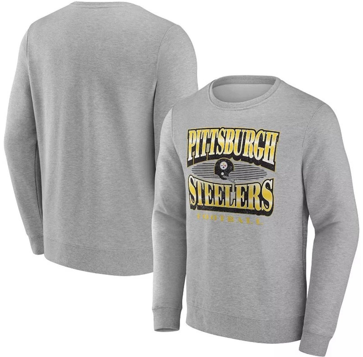 Pittsburgh Steelers Retro throwback logo Official Football crewneck sweatshirt
