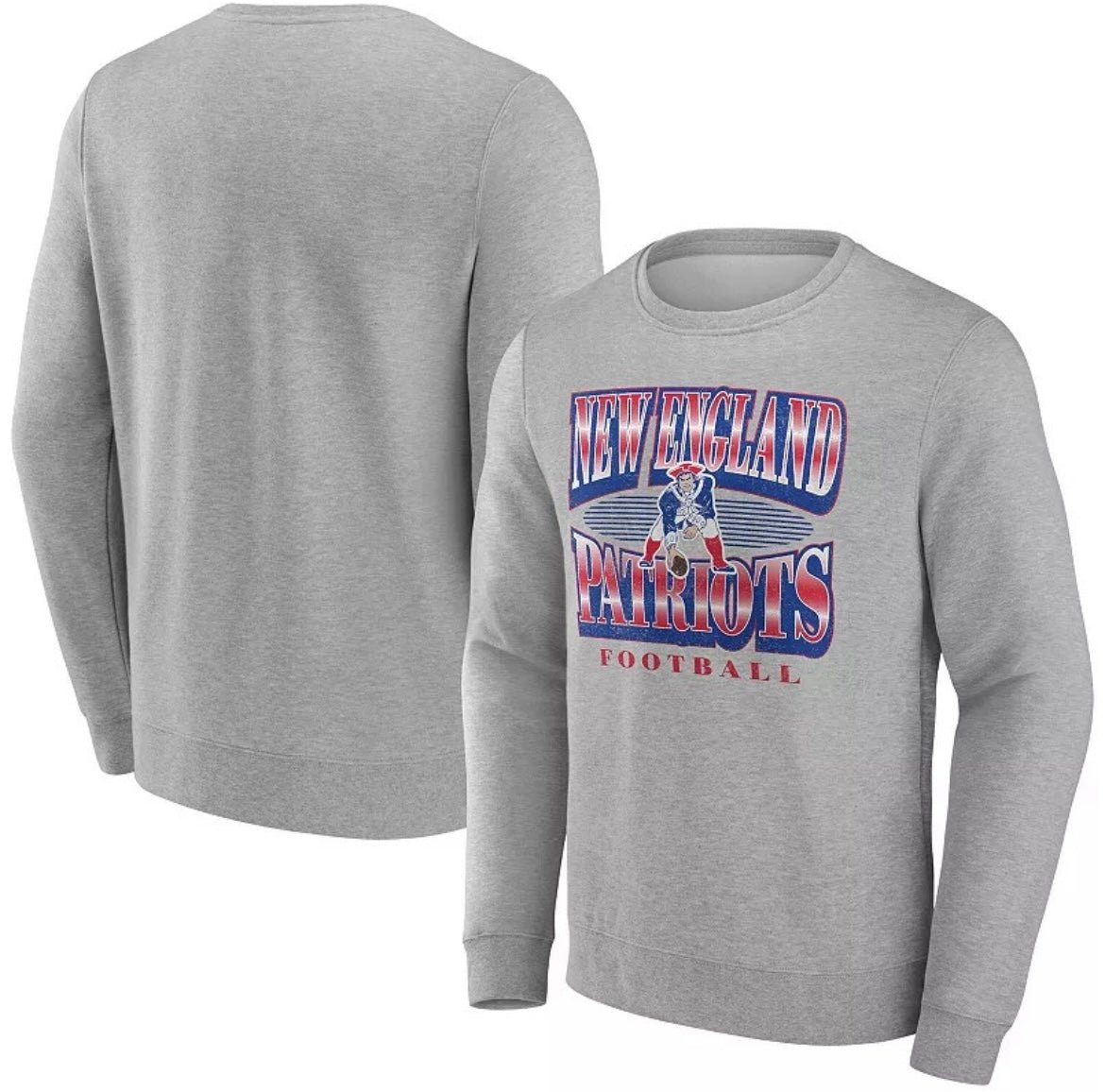 New England Patriots Retro throwback logo Official Football crewneck sweatshirt