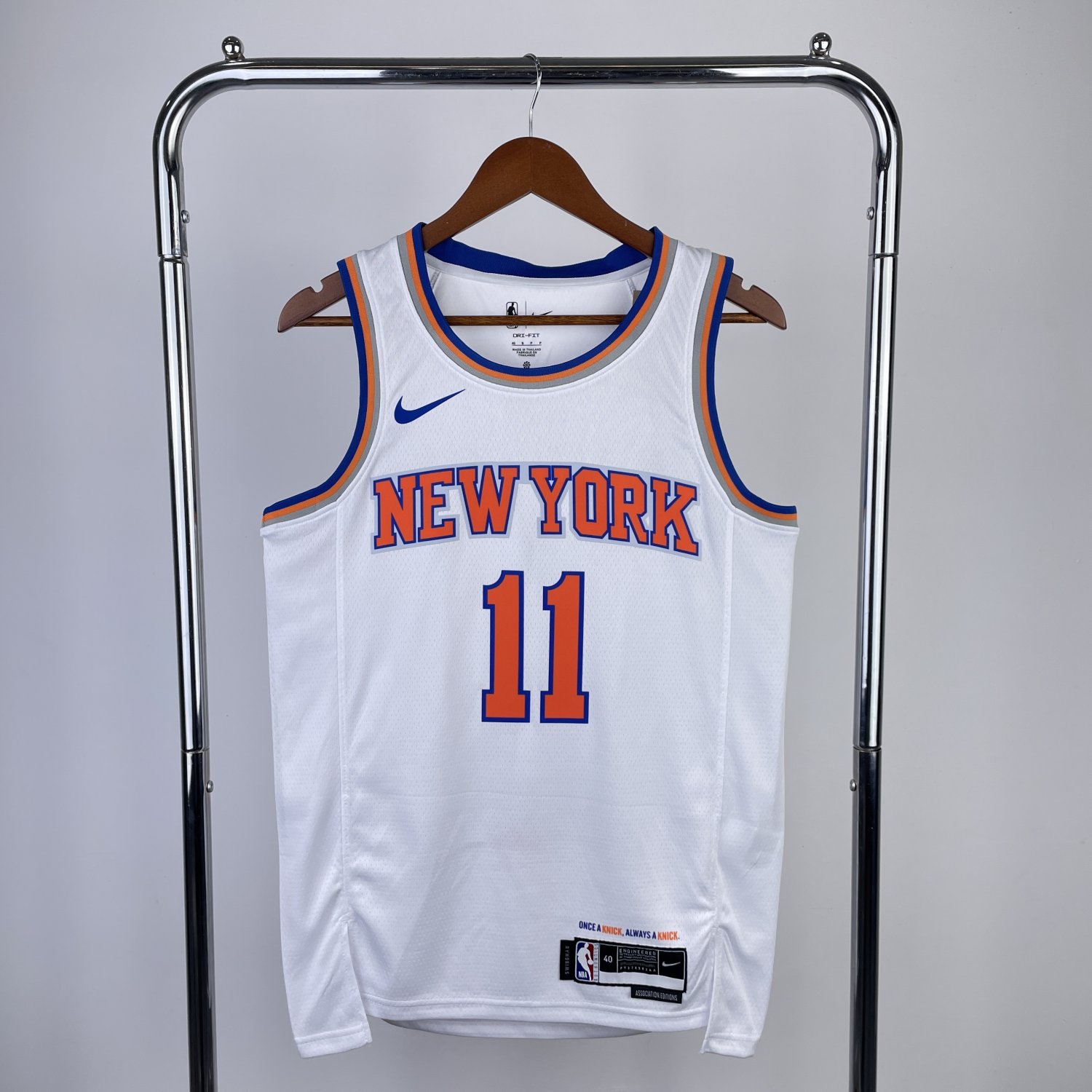 New York Knicks 11 Jalen Brunson White New York Knicks Swingman 2026 Finals Jersey