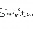 Think Positive" Motivational Wall Decal 6.9" x 22.4