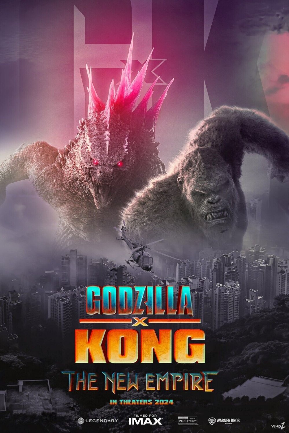 Godzilla x Kong The New Empire 2024 Movie DVD With Slipcover Free Shipping