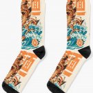 Great Ramen Dragon Off Kanagawa Socks