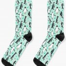 Lots Of Little Penguins On Mint Socks