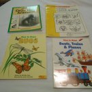 4 How To Draw Books - Bugs, Real Animals, Boats Trains and Planes, Cartoon Animals (R4) PB
