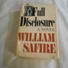 Full Disclosure by William Safire (1977) (R3) Doubleday & Company Inc HC