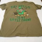 Grunt Style Medium Khaki _Say Hello to My Little Friend_ T-Shirt Leprechaun (81) Grunt Style Medium Khaki _Say Hello to My Little Friend_ T-Shirt Leprechaun (81)