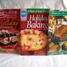 Holiday Entertaining, Holiday Baking and Home For the Holidays Cookbooks (CL45) 3 books, PB
