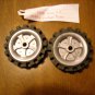 KNEX Gray Pulley-Tire Insert 2_ part 90979 and Black Tire 2.5_ part 91976
