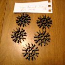 KNEX Micro Black Micro Connector 8 Way - Part Number 509081 - 5 Piece