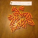 KNEX Standard Bright Orange 2 Position Connector  - Part Number Not Found - 18 Piece