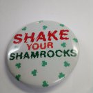 Shake Your Shamrocks Round Pin by Carlton Cards 1988 (SD3)