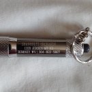 Souvenir Keychain Flashlight from Shanholtz Orchards Romney WV Silver Works Fine (SD3)