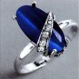 Lovely Cateye And Crystal Ring