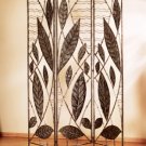 Wrought Iron Screen With Leaves