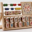Wood Education Toy With Clock