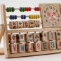 Wood Education Toy With Clock