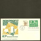 1978 USPS Envelope Fleetwood FDC Scott #U579 - Raleigh, NC- Non-Profit! First Day Cover_of Issue