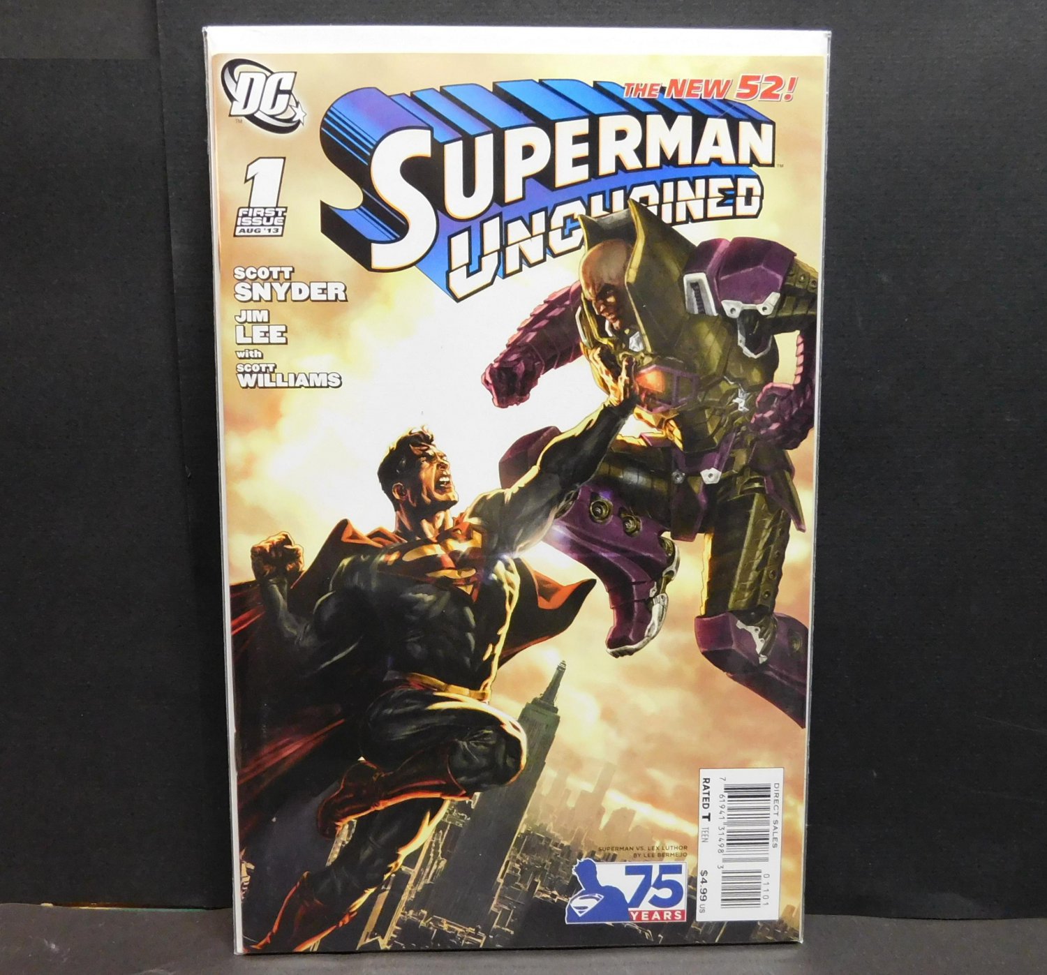 SUPERMAN UNCHAINED 2014 Comic Book #1f VARIANT DC Comics New 52 - Scott Snyder, Jim Lee