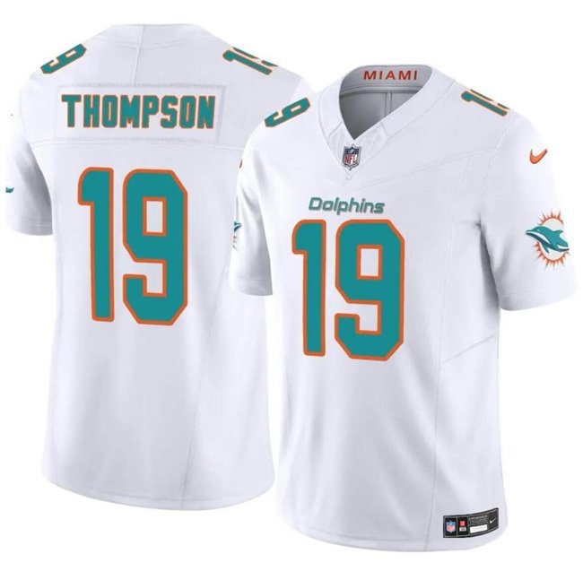 All Size Miami Dolphins Skylar Thompson White 2024 F.U.S.E Vapor Limited Football Jersey