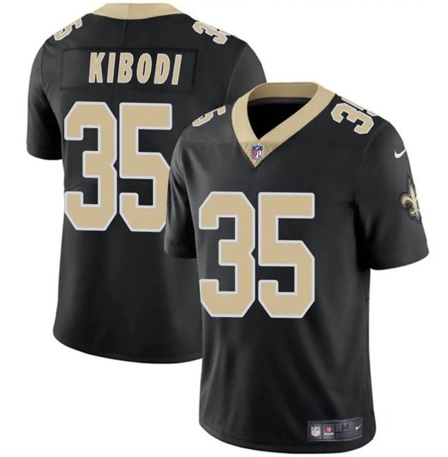 All Size New Orleans Saints Jacob Kibodi Black Vapor Limited Jersey