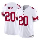 All Size New York Giants Eric Gray White 2023 F.U.S.E. Vapor Untouchable Limited Football Jersey