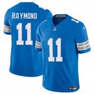 All Sizes Detroit Lions #11 Kalif Raymond Blue 2024 F.U.S.E. Vapor Limited Football Stitched Jersey