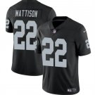 All Sizes Las Vegas Raiders #22 Alexander Mattison Black 2024 Vapor Football Stitched Jersey