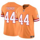 All Sizes Tampa Bay Buccaneers #44 Sean Tucker Orange F.U.S.E. Throwback Limited Jersey