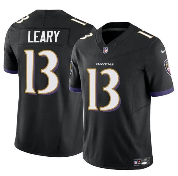 Any Size Baltimore Ravens Devin Leary Black 2023 F.U.S.E. Football Jersey