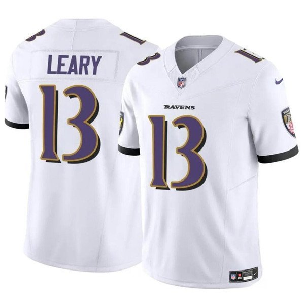 Any Size Baltimore Ravens Devin Leary White 2023 F.U.S.E. Football Jersey