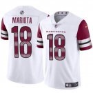Any Size Washington Commanders #18 Marcus Mariota White 2024 Vapor Limited Football Jersey
