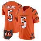 Any Sizes Cincinnati Bengals Tee Higgins Orange F.U.S.E. Special Vapor Football Jersey