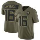Jaguars #16 Trevor Lawrence Olive 2025 Salute to Service Limited Jersey
