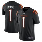 Men & Youth #1 Ja'Marr Chase Cincinnati Bengals Stitched Vapor Limited Black Jersey