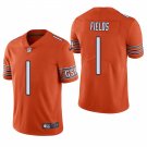 Men & Youth #1 Justin Fields Chicago Color Rush Limited Orange Jersey