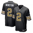 Men & Youth #2 Jameis Wintson New Orleans Saints Alternate Black Jersey