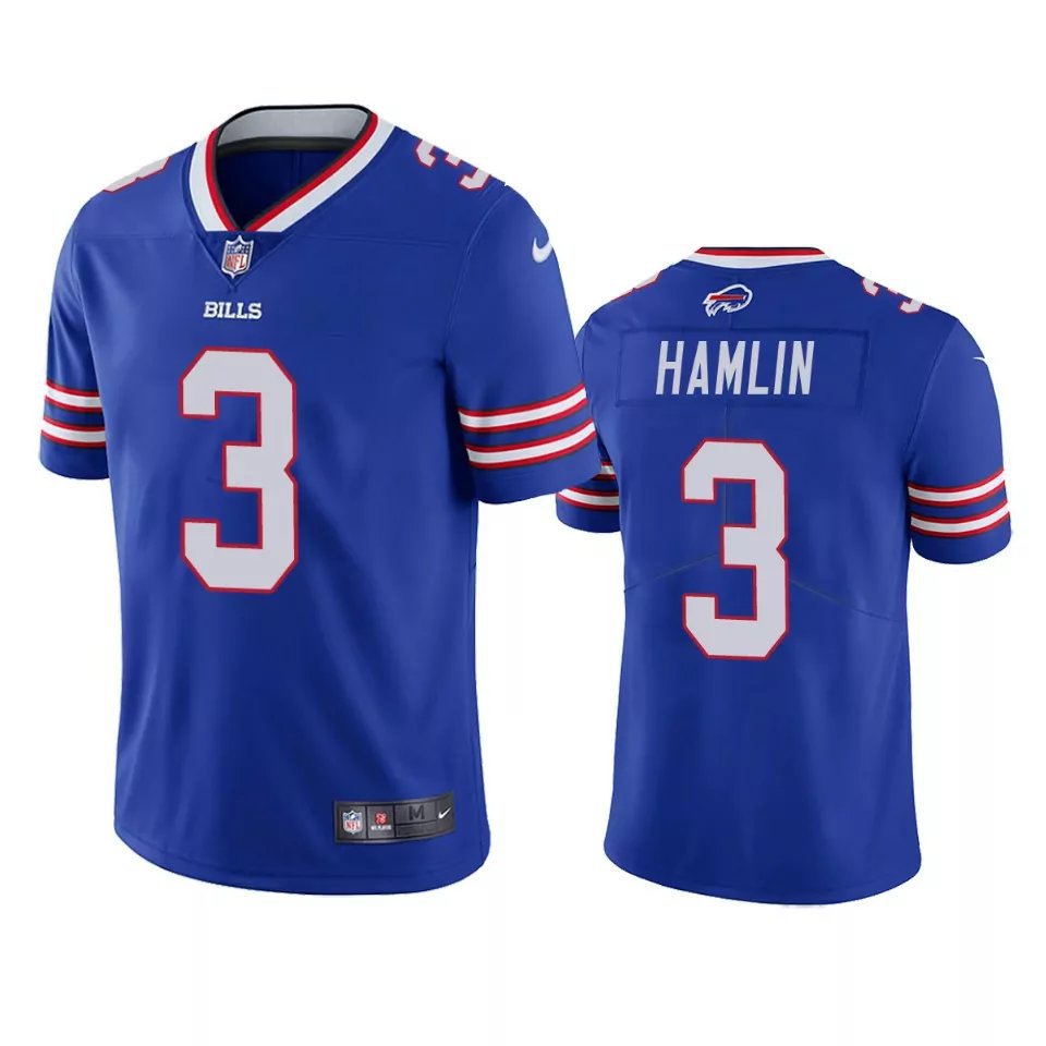 Men & Youth #3 Damar Hamlin Buffalo Bills Color Rush Limited Blue Jersey