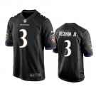 Men & Youth #3 Odell Beckham Jr. Baltimore Ravens Stitched Black Game Jersey