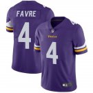 Men & Youth #4 Brett Favre Minnesota Vikings Color Rush Limited Purple Jersey