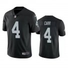 Men & Youth #4 Derek Carr Raiders Color Rush Limited Black Jersey