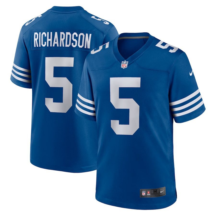 Men & Youth #5 Anthony Richardson Indianapolis Colts Royal Stitched Jersey