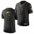 Men & Youth #5 Trey Lance San Francisco 49ers Black Golden Edition Jersey